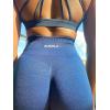 imageAUROLA Intensify Workout Shorts for Women Seamless Scrunch Short Gym Yoga Running Sport Active Exercise Fitness ShortsTuxedo Blue