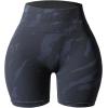 imageAUROLA Serpent Seamless Scrunch Workout Shorts for WomenTummy Control Squat Proof Ribbed Thick Active Gym ShortDark Grey