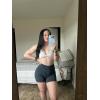 imageAUROLA Serpent Seamless Scrunch Workout Shorts for WomenTummy Control Squat Proof Ribbed Thick Active Gym ShortDark Grey