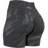 imageAUROLA Serpent Seamless Scrunch Workout Shorts for WomenTummy Control Squat Proof Ribbed Thick Active Gym ShortDark Taupe