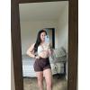 imageAUROLA Serpent Seamless Scrunch Workout Shorts for WomenTummy Control Squat Proof Ribbed Thick Active Gym ShortEspresso