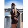 imageAUROLA Serpent Seamless Scrunch Workout Shorts for WomenTummy Control Squat Proof Ribbed Thick Active Gym ShortEspresso