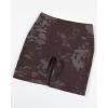 imageAUROLA Serpent Seamless Scrunch Workout Shorts for WomenTummy Control Squat Proof Ribbed Thick Active Gym ShortEspresso
