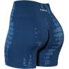 imageAUROLA Serpent Seamless Scrunch Workout Shorts for WomenTummy Control Squat Proof Ribbed Thick Active Gym ShortPack Blackwater Bluemocha
