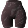 imageAUROLA Serpent Seamless Scrunch Workout Shorts for WomenTummy Control Squat Proof Ribbed Thick Active Gym ShortPack Dark Greyespressodark Taupe