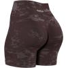 imageAUROLA Serpent Seamless Scrunch Workout Shorts for WomenTummy Control Squat Proof Ribbed Thick Active Gym ShortPack Espressowinter Mossarctic Ice