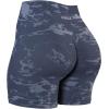 imageAUROLA Serpent Seamless Scrunch Workout Shorts for WomenTummy Control Squat Proof Ribbed Thick Active Gym ShortPack Folkstone Graydark Tauperiverstone