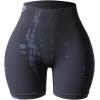 imageAUROLA Serpent Seamless Scrunch Workout Shorts for WomenTummy Control Squat Proof Ribbed Thick Active Gym ShortSerpent Dark Grey