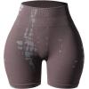 imageAUROLA Serpent Seamless Scrunch Workout Shorts for WomenTummy Control Squat Proof Ribbed Thick Active Gym ShortSerpent Deep Taupe