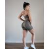 imageAUROLA Serpent Seamless Scrunch Workout Shorts for WomenTummy Control Squat Proof Ribbed Thick Active Gym ShortSerpent Mocha