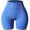 imageAUROLA Serpent Seamless Scrunch Workout Shorts for WomenTummy Control Squat Proof Ribbed Thick Active Gym ShortSerpent Victoria Blue