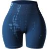 imageAUROLA Serpent Seamless Scrunch Workout Shorts for WomenTummy Control Squat Proof Ribbed Thick Active Gym ShortSerpent Water Blue