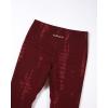 imageAUROLA Serpent Snake Seamless Scrunch Workout Leggings for WomenGirls Squat Proof Ribbed Thick Active Gym PantsBurgundy