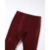 imageAUROLA Serpent Snake Seamless Scrunch Workout Leggings for WomenGirls Squat Proof Ribbed Thick Active Gym PantsBurgundy