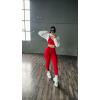imageAUROLA Serpent Snake Seamless Scrunch Workout Leggings for WomenGirls Squat Proof Ribbed Thick Active Gym PantsChristmas Red