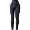 imageAUROLA Serpent Snake Seamless Scrunch Workout Leggings for WomenGirls Squat Proof Ribbed Thick Active Gym PantsDark Grey