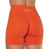 imageAUROLA Intensify Workout Shorts for Women Seamless Scrunch Short Gym Yoga Running Sport Active Exercise Fitness ShortsFlame Orange