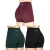 imageAUROLA Intensify Workout Shorts for Women Seamless Scrunch Short Gym Yoga Running Sport Active Exercise Fitness ShortsPackblackDark GreenBlack Cherry