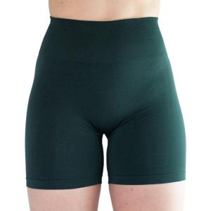imageAUROLA Intensify Workout Shorts for Women Seamless Scrunch Short Gym Yoga Running Sport Active Exercise Fitness ShortsPonderosa Green