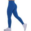 imageAUROLA CAMO Collection Workout Leggings for Women Subtle Logo Seamless Scrunch Gym Tights Yoga Running Active PantsCamolapis Blue
