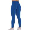 imageAUROLA CAMO Collection Workout Leggings for Women Subtle Logo Seamless Scrunch Gym Tights Yoga Running Active PantsCamolapis Blue