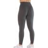 imageAUROLA CAMO Collection Workout Leggings for Women Subtle Logo Seamless Scrunch Gym Tights Yoga Running Active PantsCamolight Grey