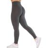 imageAUROLA CAMO Collection Workout Leggings for Women Subtle Logo Seamless Scrunch Gym Tights Yoga Running Active PantsCamolight Grey