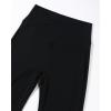 imageAUROLA Fire Flare Leggings for Women Crossover High Waisted Yoga Pants Tummy Control Wide Leg Bootcut LeggingsBlack