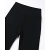 imageAUROLA Fire Flare Leggings for Women Crossover High Waisted Yoga Pants Tummy Control Wide Leg Bootcut LeggingsBlack