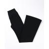 imageAUROLA Fire Flare Leggings for Women Crossover High Waisted Yoga Pants Tummy Control Wide Leg Bootcut LeggingsBlack