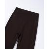 imageAUROLA Fire Flare Leggings for Women Crossover High Waisted Yoga Pants Tummy Control Wide Leg Bootcut LeggingsSeal Brown