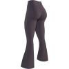 imageAUROLA Fire Flare Leggings for Women Crossover High Waisted Yoga Pants Tummy Control Wide Leg Bootcut LeggingsSparrow
