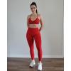 imageAUROLA Impressive Women Workout Leggings High Waist Yoga Pants Seamless Running Athletic Leggings for WomenChili Red