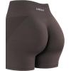 imageAUROLA Intensify V20 Womens Workout Shorts Athletic Running Shorts Seamless High Waist Sport Gym Yoga ShortsChestnut Brown