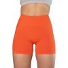 imageAUROLA Intensify V20 Womens Workout Shorts Athletic Running Shorts Seamless High Waist Sport Gym Yoga ShortsFlame Orange