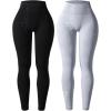 imageAUROLA Serpent Snake Seamless Scrunch Workout Leggings for WomenGirls Squat Proof Ribbed Thick Active Gym PantsPack Black  Gray Dawn