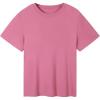 imageAUROLA Everyday Tshirt for Women Workout Tops Short Sleeve Lightweight Shirts Yoga Running Gym Athletic Tee TopLotus Red