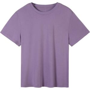 imageAUROLA Everyday Tshirt for Women Workout Tops Short Sleeve Lightweight Shirts Yoga Running Gym Athletic Tee TopFair Orchid