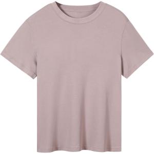 imageAUROLA Everyday Tshirt for Women Workout Tops Short Sleeve Lightweight Shirts Yoga Running Gym Athletic Tee TopMilk Pink