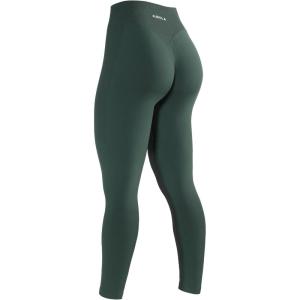 imageAUROLA Impressive Women Workout Leggings High Waist Yoga Pants Seamless Running Athletic Leggings for WomenEden Green