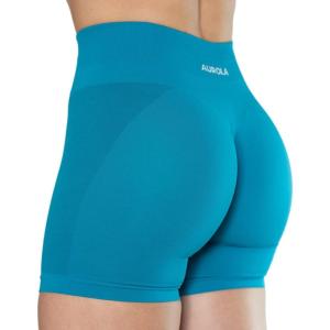 imageAUROLA Intensify V20 Womens Workout Shorts Athletic Running Shorts Seamless High Waist Sport Gym Yoga ShortsCaneel Bay