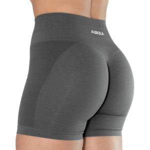 imageAUROLA Intensify V20 Womens Workout Shorts Athletic Running Shorts Seamless High Waist Sport Gym Yoga ShortsVolcanic Glass