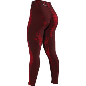 imageAUROLA Serpent Snake Seamless Scrunch Workout Leggings for WomenGirls Squat Proof Ribbed Thick Active Gym PantsSaffron