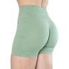 imageAUROLA CAMO Workout Shorts for Women Seamless Subtle Logo Scrunch ShortsCamobean Green