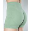 imageAUROLA CAMO Workout Shorts for Women Seamless Subtle Logo Scrunch ShortsCamobean Green