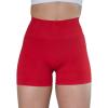 imageAUROLA CAMO Workout Shorts for Women Seamless Subtle Logo Scrunch ShortsCamobright Red