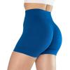 imageAUROLA CAMO Workout Shorts for Women Seamless Subtle Logo Scrunch ShortsCamolapis Blue