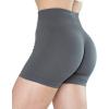 imageAUROLA CAMO Workout Shorts for Women Seamless Subtle Logo Scrunch ShortsCamolight Grey