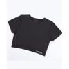 imageAUROLA Essentials Seamless Short Sleeve Crop Top for Women Workout Active Comfort Athletic Shirts TeeSeal Brown
