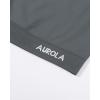 imageAUROLA Essentials Seamless Short Sleeve Crop Top for Women Workout Active Comfort Athletic Shirts TeeSteel Grey